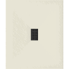 Mexen Hugo rektangulär duschbricka SMC 120 x 100 cm, beige, svart täckplåt - 42691012-B
