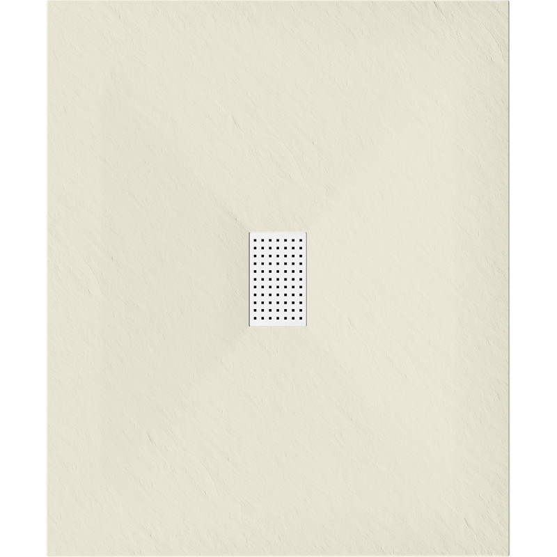 Mexen Hugo plato de ducha rectangular SMC 120 x 80 cm, piedra blanca - 42158012