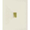 Mexen Hugo rechteckige Duschwanne SMC 120 x 100 cm, beige, Abdeckung gold - 42691012-G