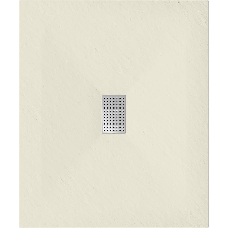 Mexen Hugo piatto doccia rettangolare SMC 120 x 100 cm, beige, copertura inox - 42691012-X