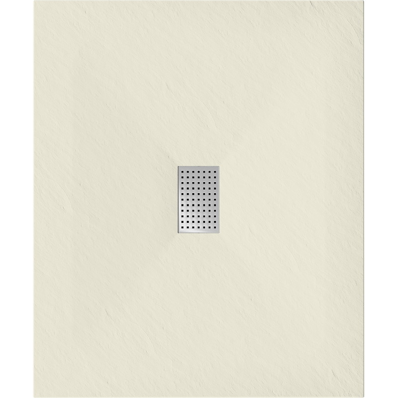 Mexen Hugo rectangular SMC shower tray 120 x 100 cm, beige, inox cover - 42691012-X