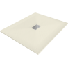 Mexen Hugo rectangular SMC shower tray 120 x 100 cm, beige, inox cover - 42691012-X