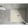 Mexen Hugo ορθογώνια ντουζιέρα SMC 120 x 100 cm, μπεζ, με κάλυμμα inox - 42691012-X