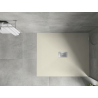 Mexen Hugo taisnstūrveida dušas paliktnis SMC 120 x 100 cm, bēšs, inox pārsegs - 42691012-X
