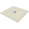 Mexen Hugo base de duche quadrada SMC 80 x 80 cm, bege, tampa inox - 42698080-X