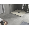 Mexen Hugo base de duche quadrada SMC 80 x 80 cm, bege, tampa inox - 42698080-X