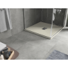 Mexen Hugo base de duche quadrada SMC 80 x 80 cm, bege, tampa inox - 42698080-X