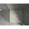 Mexen Hugo kvadrātisks SMC dušas paliktnis 90 x 90 cm, bēšs, inox vāks - 42699090-X