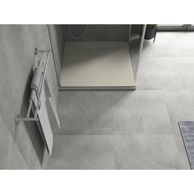 Mexen Hugo square shower tray SMC 90 x 90 cm, beige - 42699090