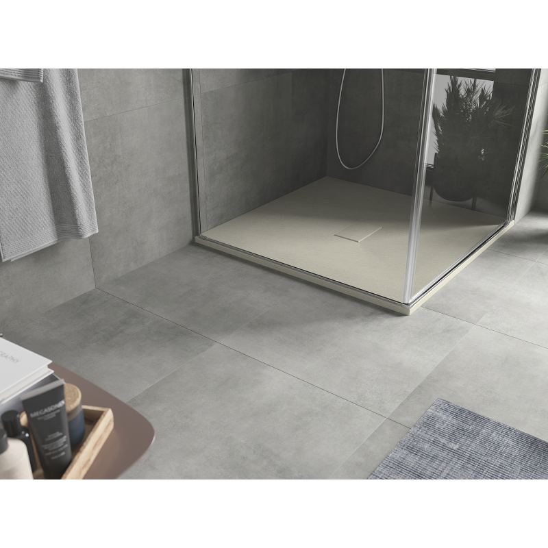 Mexen Hugo SMC kvadrātiskā dušas paliktnis 100 x 100 cm, bēšs - 42691010