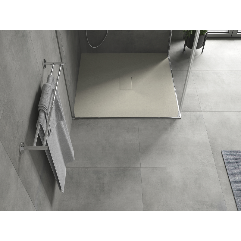 Mexen Hugo SMC kvadrātiskā dušas paliktnis 100 x 100 cm, bēšs - 42691010