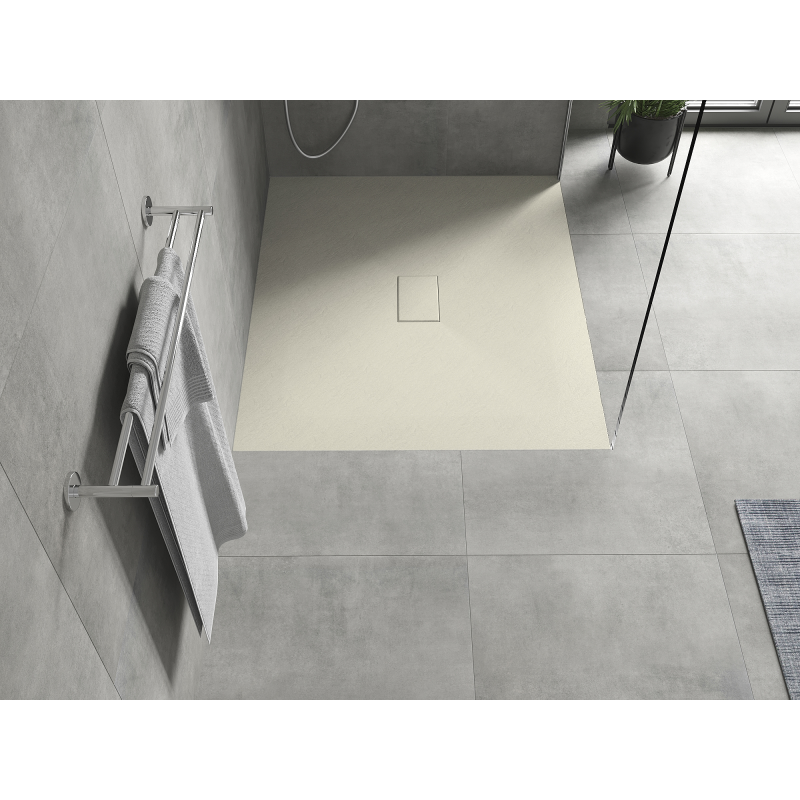 Mexen Hugo taisnstūrveida dušas paliktnis SMC 120 x 100 cm, bēšs - 42691012