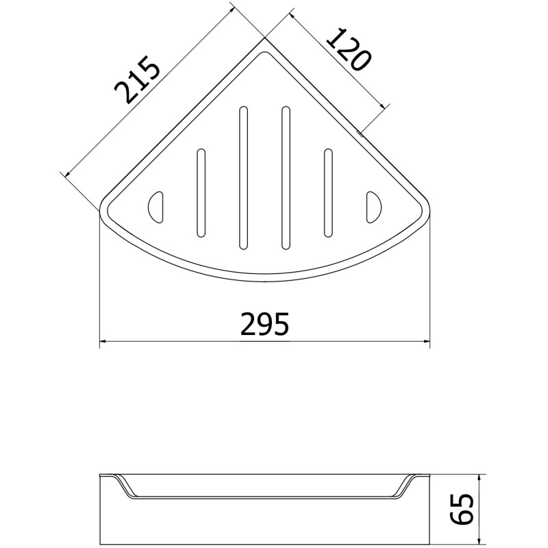 Mexen Rivon-C hörnduschkorg, guld - 70A8525-50