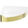 Mexen Rivon-C corner bathroom basket, gold - 70A8525-50