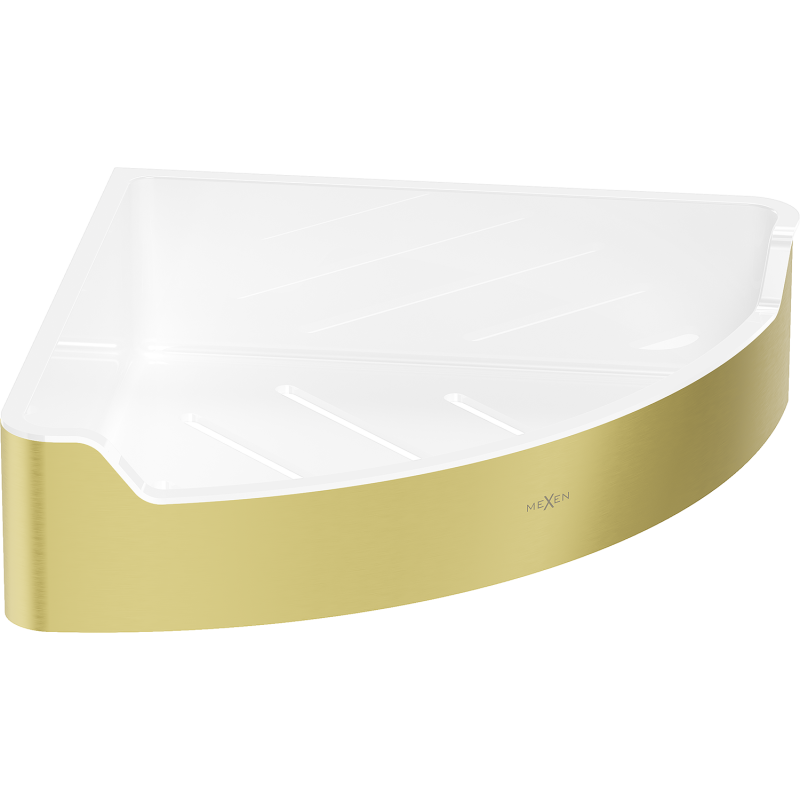 Mexen Rivon-C stūra vannas istabas grozs, zelta matēts - 70A8525-55