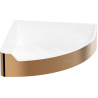 Mexen Rivon-C panier de salle de bains d'angle, or rose - 70A8525-60