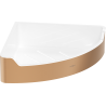 Mexen Rivon-C hoek badkamer mand, geborsteld koper - 70A8525-65