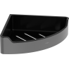 Mexen Rivon-C corner bathroom basket, brushed gun gray - 70A8525-66