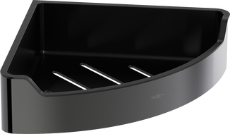 Mexen Rivon-C stūra vannas istabas grozs, melns hroms - 70A8525-73