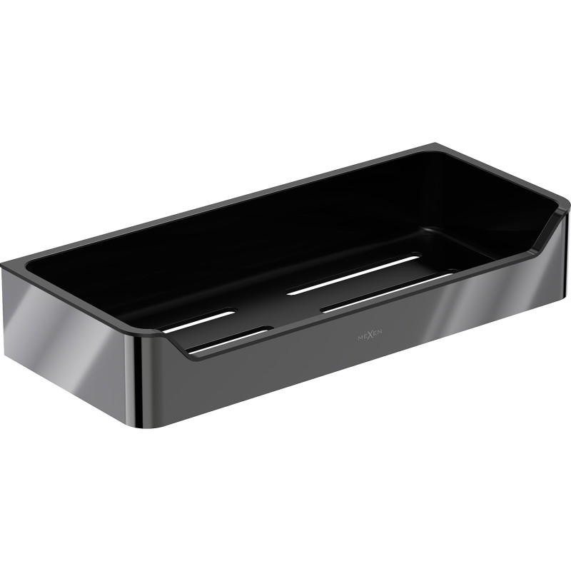 Mexen Rivon-L badrumskorg, svart krom - 70A8725-73