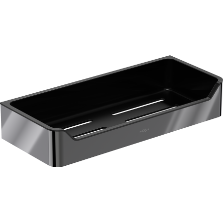 Mexen Rivon-L koszyk łazienkowy, black chrome - 70A8725-73