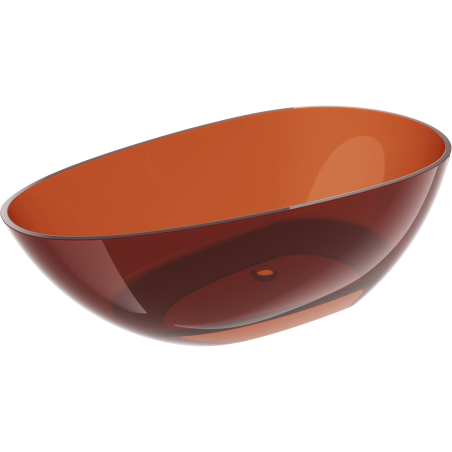 Mexen Glass vann vabas seisev läbipaistev 170 x 85 cm, maa, kroomitud kork - 58061708505