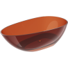 Mexen Glass wanna wolnostojąca transparentna 170 x 85 cm, earth, korek chrom - 58061708505