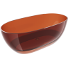 Mexen Pure fristående transparent badkar 170 x 80 cm, earth, krompropp - 58071708005