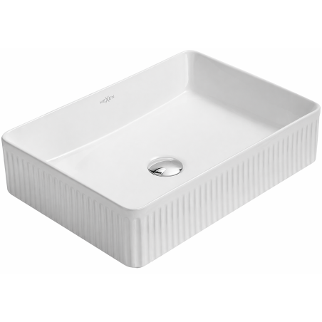 Mexen Grovo pealt paigaldatav soonikkoesega valamu 50 x 34 cm, valge - 22305000