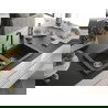 Mexen Mario Granitspüle 2-Kammer mit Küchenarmatur Telma, schwarz gesprenkelt - 6504-76-670200-70