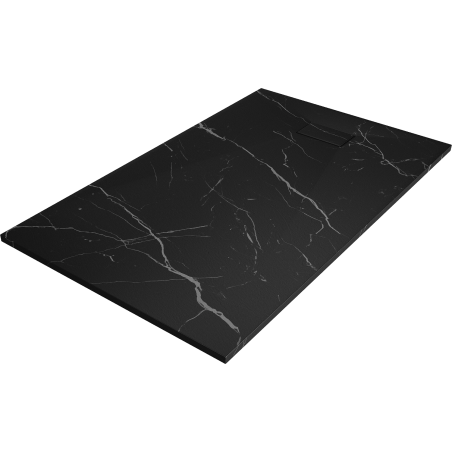 Mexen Hugo rectangular SMC shower tray 140 x 90 cm, black stone - 42759014