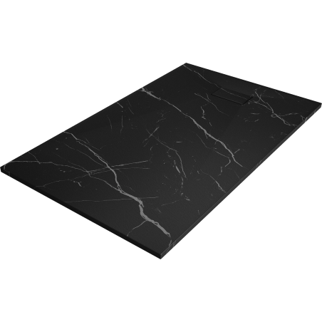 Mexen Hugo taisnstūrveida dušas paliktnis SMC 150 x 90 cm, melns akmens - 42759015