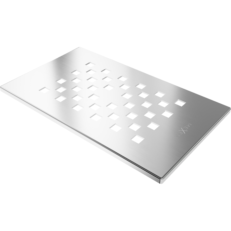 Mexen Hugo douchebak afdekking, inox - 42910001