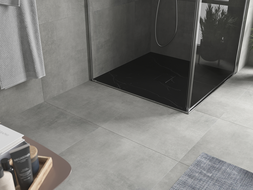 Mexen Hugo square shower tray SMC 100 x 100 cm, black stone - 42751010