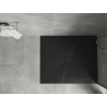 Mexen Hugo taisnstūrveida dušas paliktnis SMC 120 x 100 cm, melnais akmens - 42751012