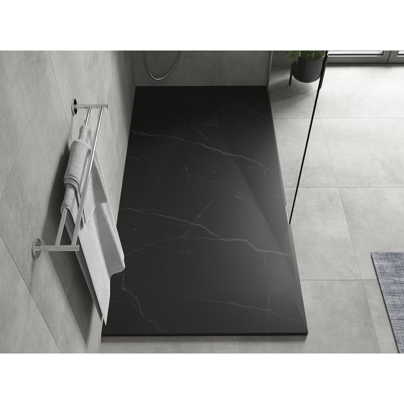 Mexen Hugo base de duche retangular SMC 180 x 90 cm, pedra preta - 42759018