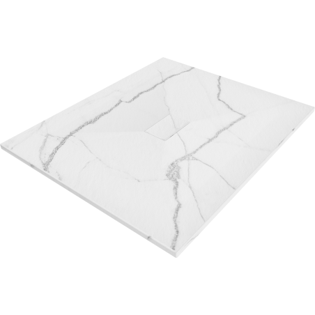 Mexen Hugo taisnstūrveida dušas paliktnis SMC 120 x 100 cm, baltais akmens - 42151012