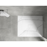 Mexen Hugo taisnstūrveida dušas paliktnis SMC 120 x 100 cm, baltais akmens - 42151012