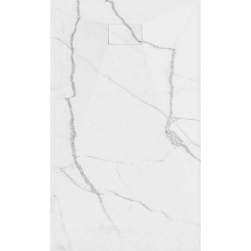 Mexen Hugo brodzik prostokątny SMC 140 x 80 cm, biały kamień - 42158014