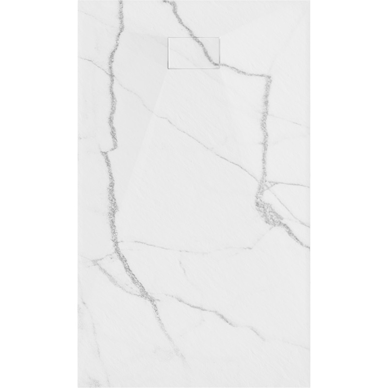 Mexen Hugo ristkülikukujuline SMC dušinurk 140 x 80 cm, valge kivi - 42158014