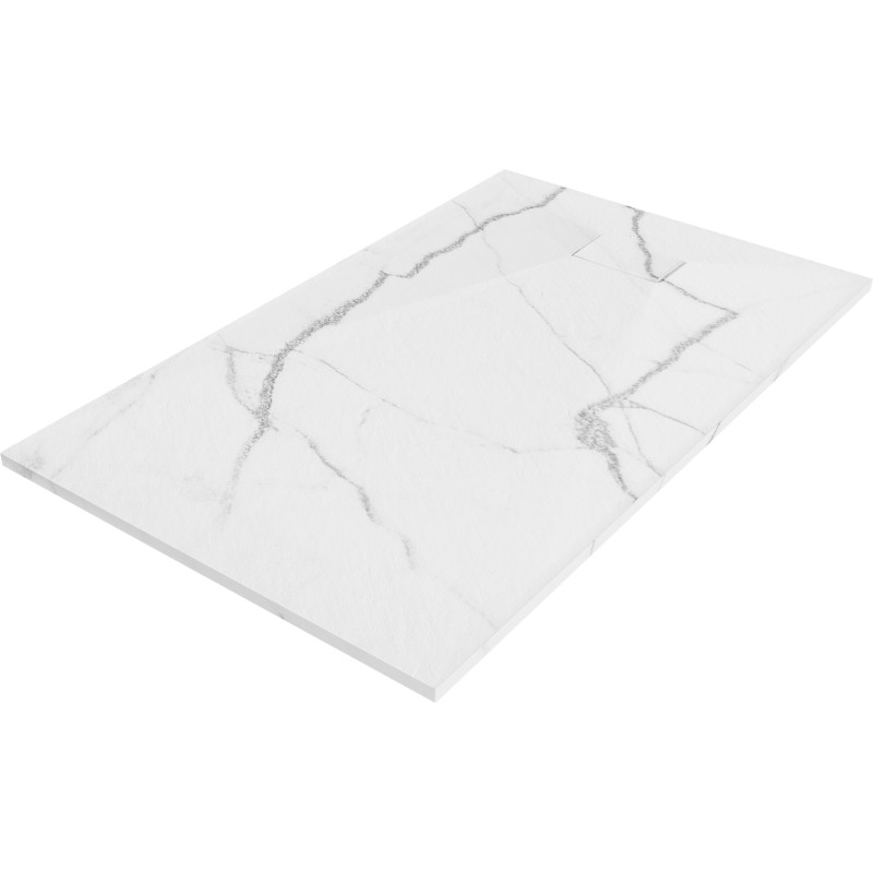 Mexen Hugo ristkülikukujuline SMC dušialus 150 x 80 cm, valge kivi - 42158015