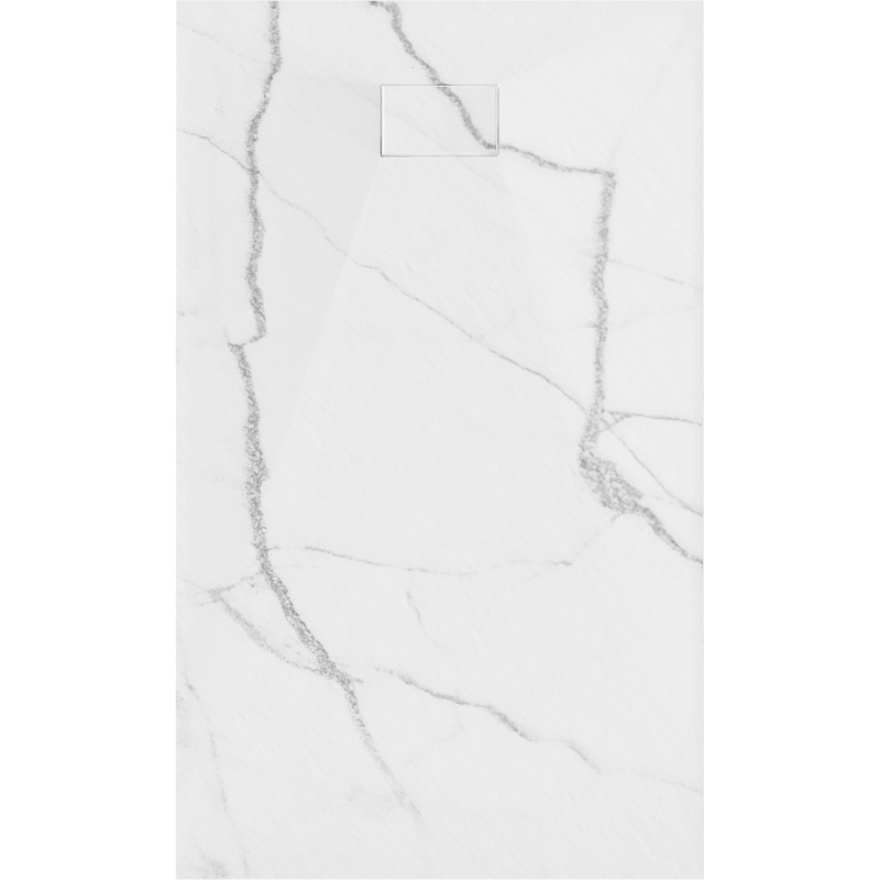 Mexen Hugo brodzik prostokątny SMC 160 x 80 cm, biały kamień - 42158016