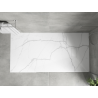 Mexen Hugo taisnstūrveida SMC dušas paliktnis 180 x 80 cm, balts akmens - 42158018