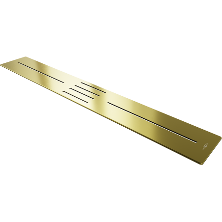 Mexen Toro afdekking voor douchebak 170-200 cm, goud - 43930050