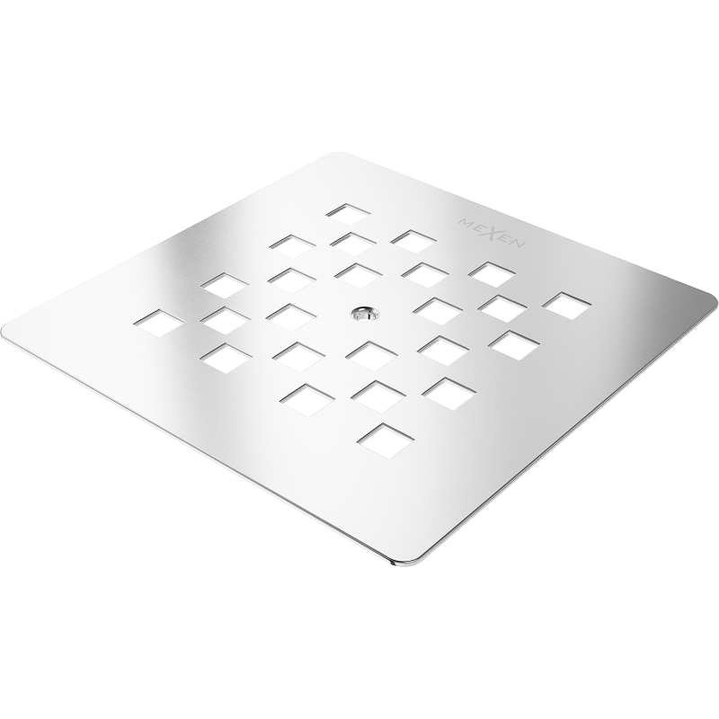 Mexen Stone+ afdekking voor douchebak, inox - 44910001