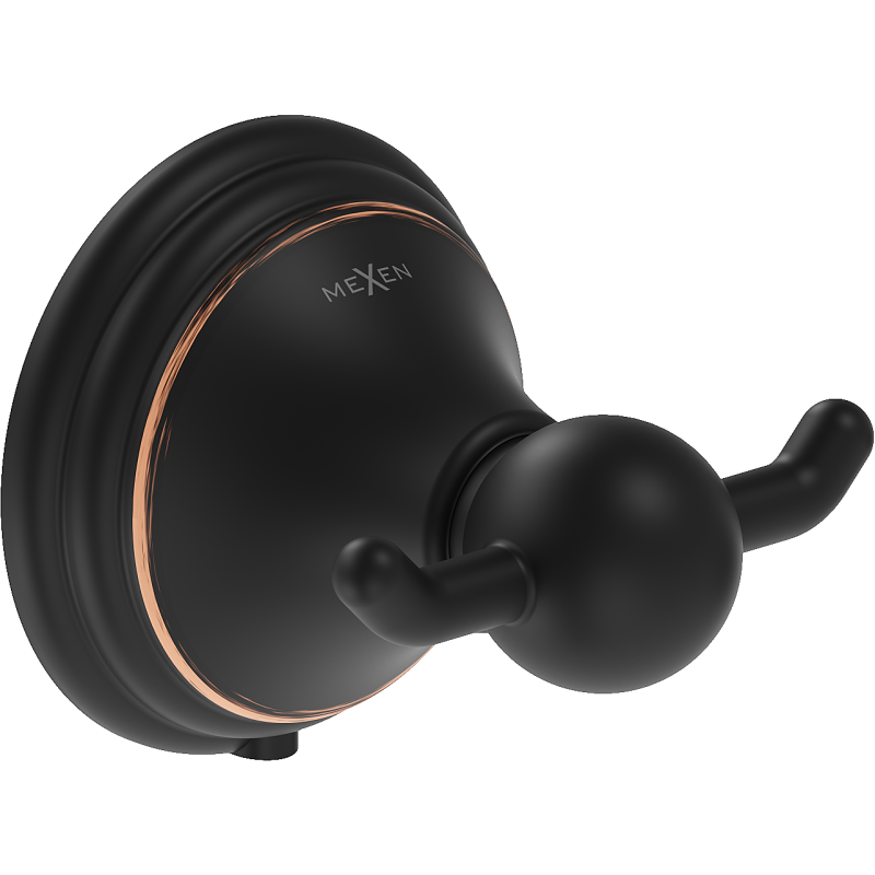 Mexen Lusso dubultais dvieļu āķis, melns antīks - 70A16812-79