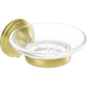 Mexen Lusso soap dish, brushed gold - 70A16855-55