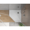Mexen Flat piatto doccia pentagonale slim 90 x 90 cm, bianco, sifone cromato - 41P109090