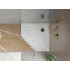 Mexen Flat base de duche pentagonal slim 100 x 100 cm, branco, sifão dourado - 41P101010-G