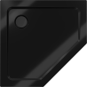 Mexen Flat base de duche pentagonal slim 100 x 100 cm, preto, sifão preto - 41P701010-B